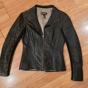 Danier Black Leather Jacket